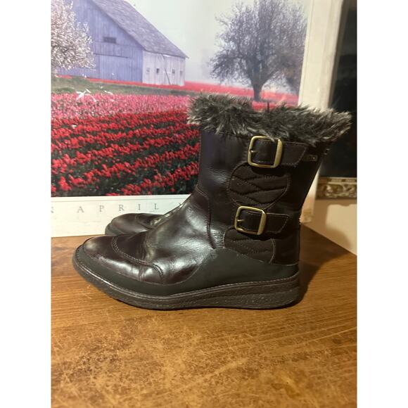 MERRELL TREMBLANT EZRA ZIP WATERPROOF Boots Sz 6 Leather Women J99076 Sherpa - Picture 2 of 7